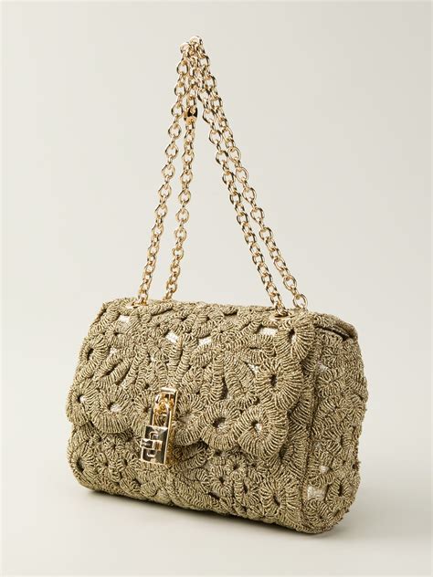 dolce gabbana crochet bag